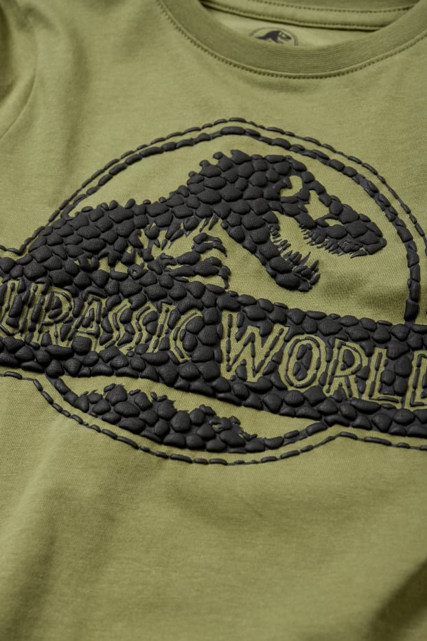 Dzieci chłopcy - Wielopak, 3 szt. - Jurassic World - koszulka z długim rękawem - niebieski