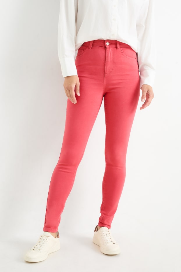 Dona - Jegging jeans - high waist - rosa fosc