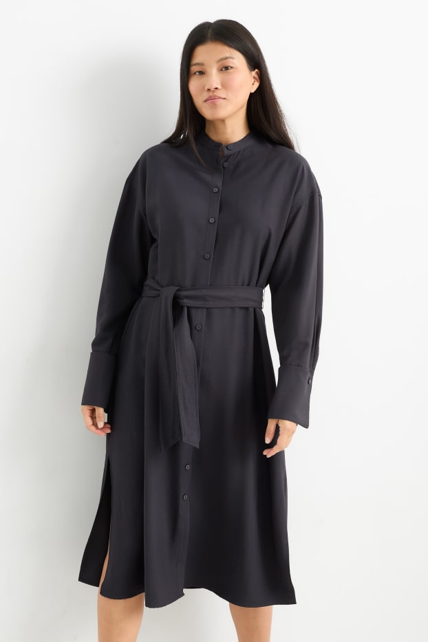 Femmes - Robe-chemisier - noir