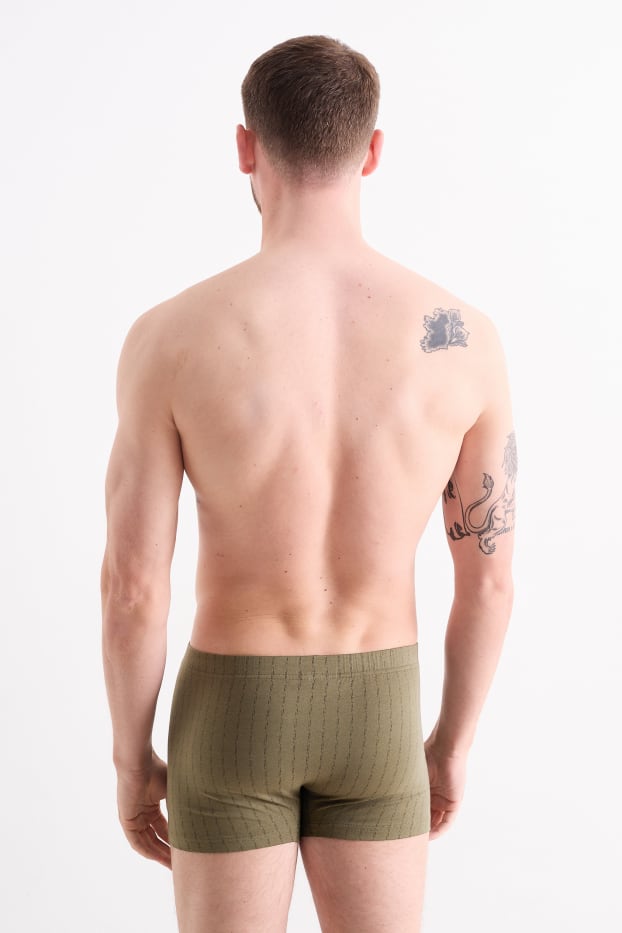 Hommes - Lot de 3 - boxers - vert / gris