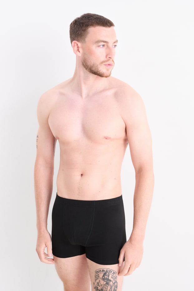 Men - Multipack of 5 - trunks - black