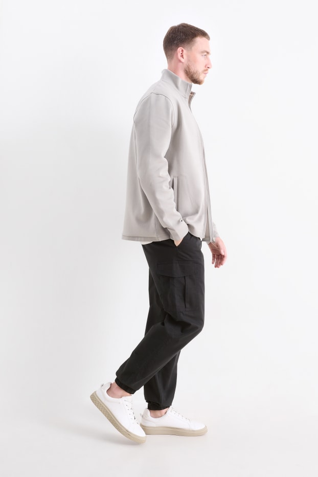 Herren - Cargohose - Regular Fit - schwarz