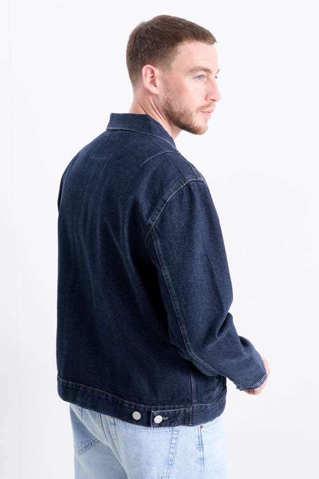 Heren - Spijkerjasje - jeansdonkerblauw