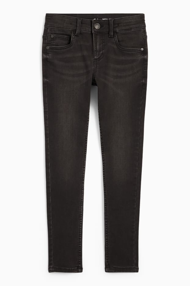 Kinderen: jongens - Skinny jeans - jeansdonkergrijs