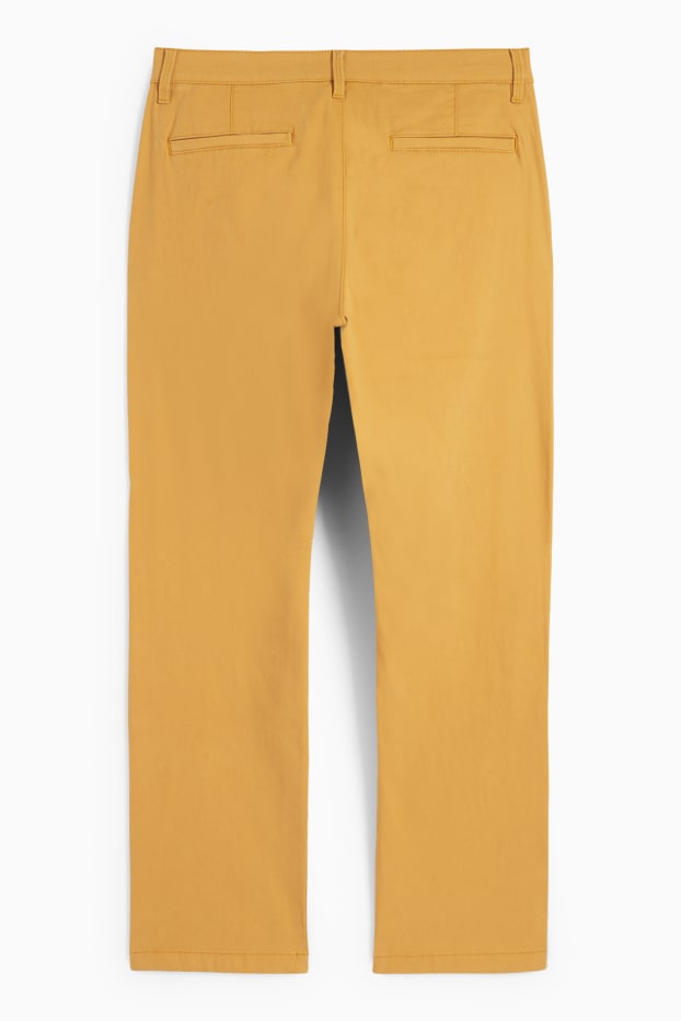 Hommes - Chino - regular fit - jaune moutarde