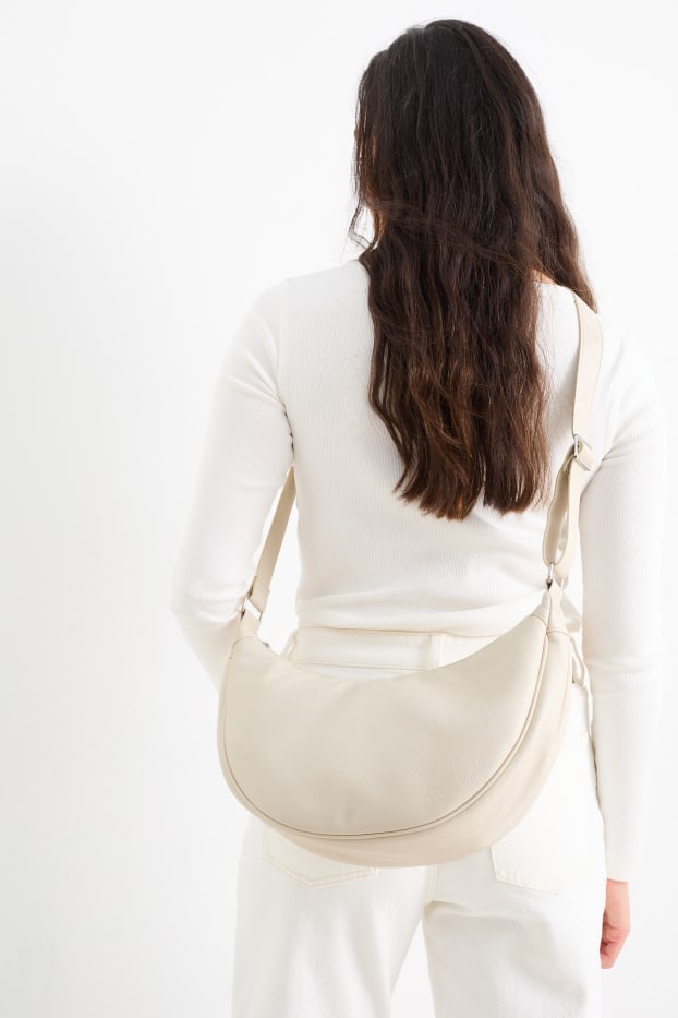 Femmes - Sac à bandoulière - synthétique - beige