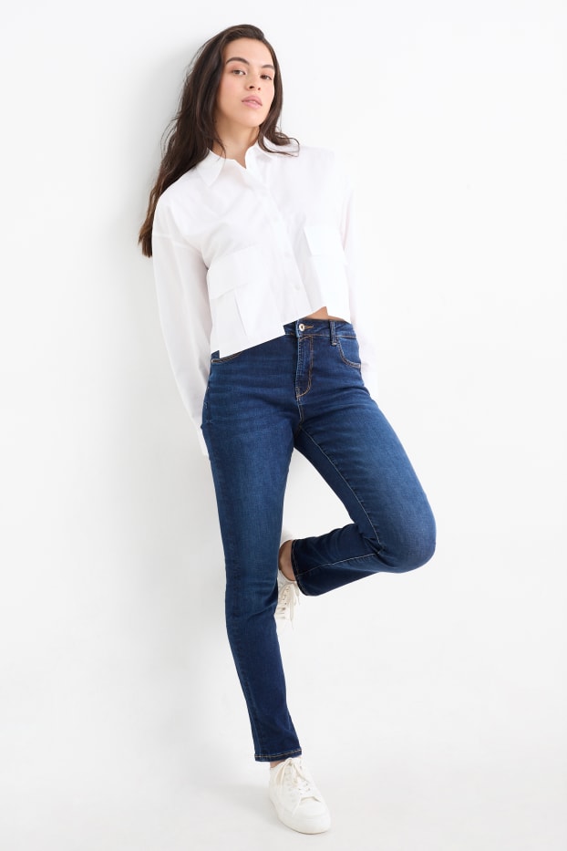 Donna - Slim jeans - vita media - jeans modellanti - LYCRA® - jeans blu