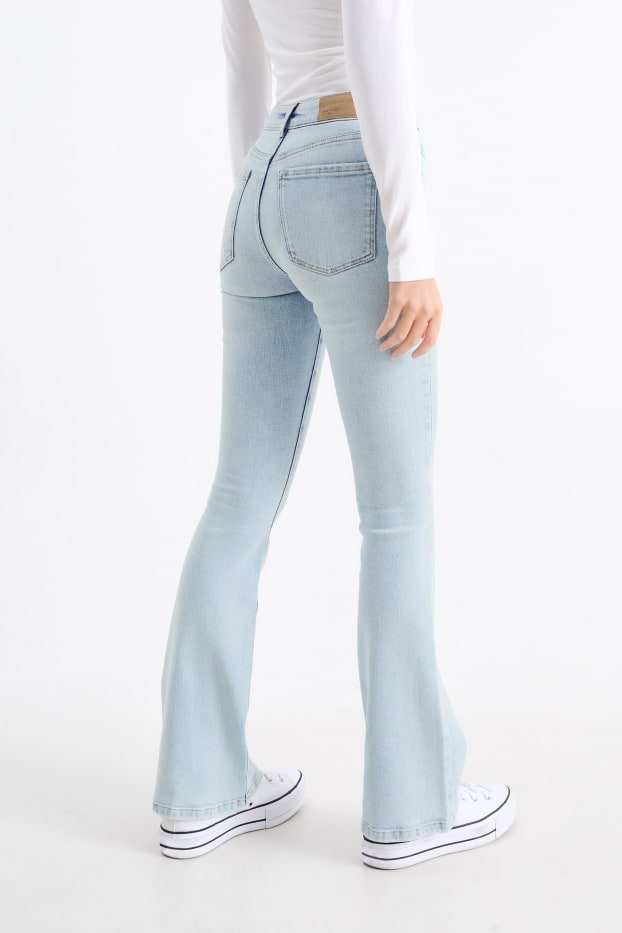 Femmes - Flared jean - mid waist - LYCRA® - jean bleu clair