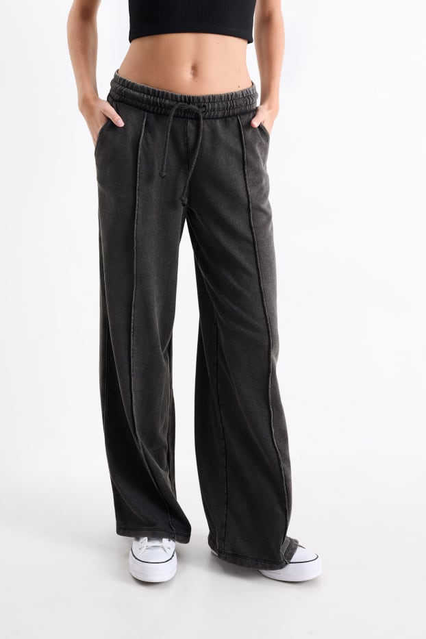 Dames - Joggingbroek - donkergrijs