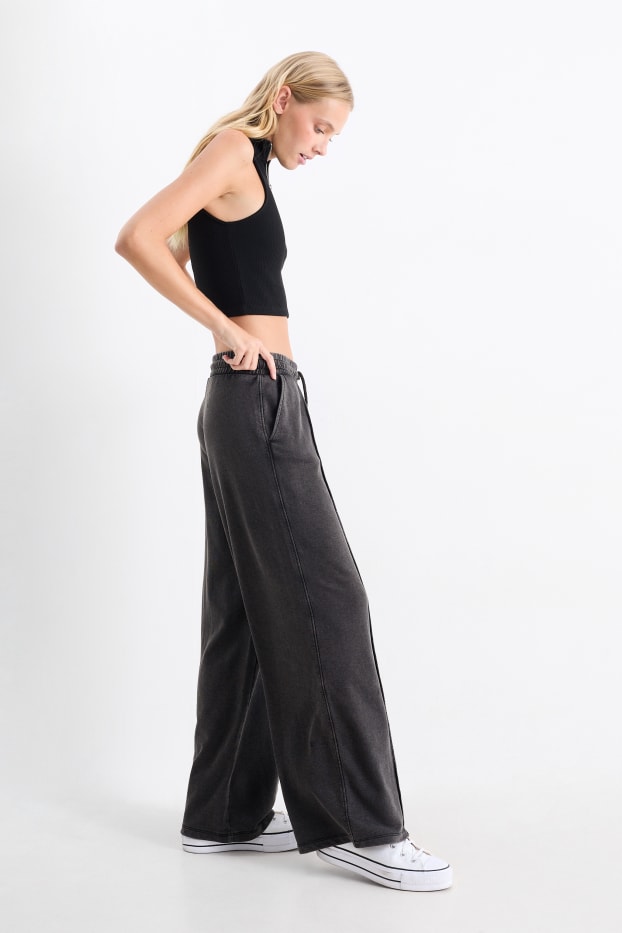 Dames - Joggingbroek - donkergrijs