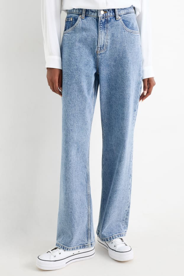 Donna - Baggy jeans - vita media - jeans blu