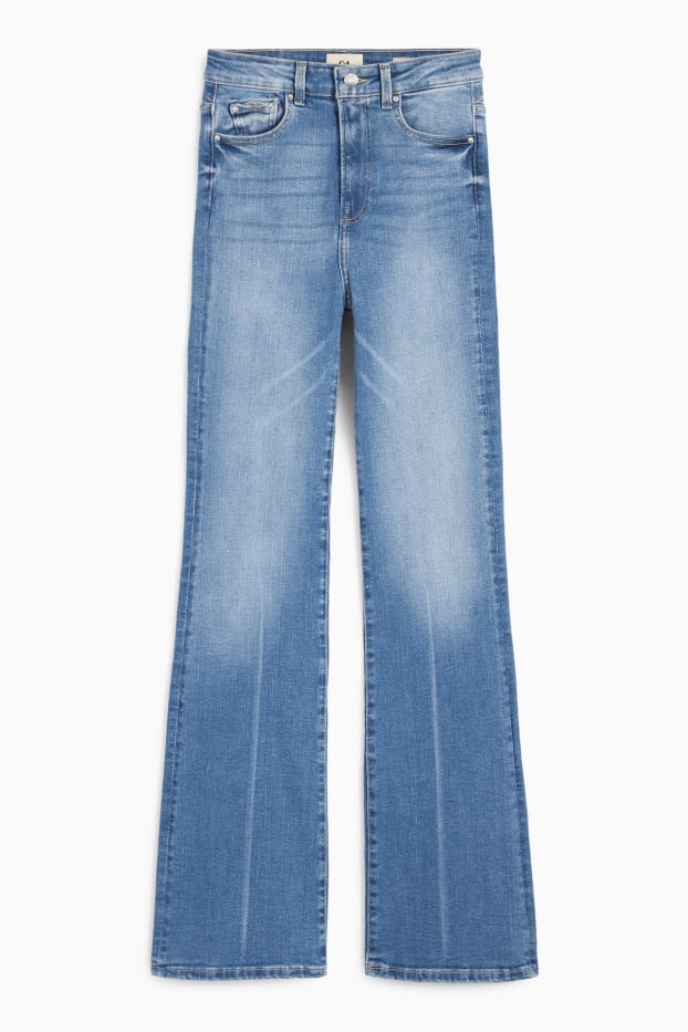 Femmes - Flared jean - high waist - LYCRA® - jean bleu