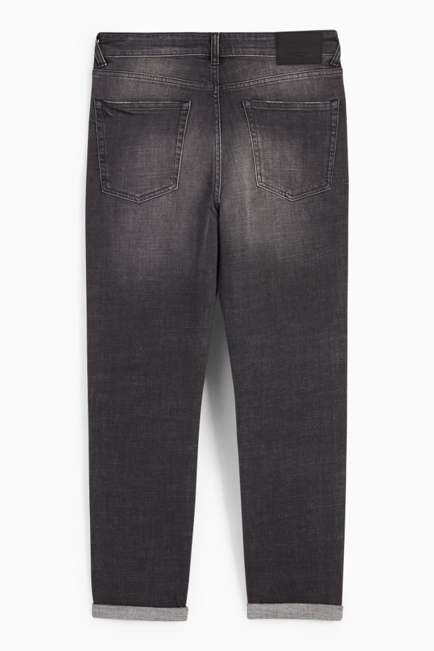 Femmes - Boyfriend jean - mid waist - LYCRA® - jean gris foncé