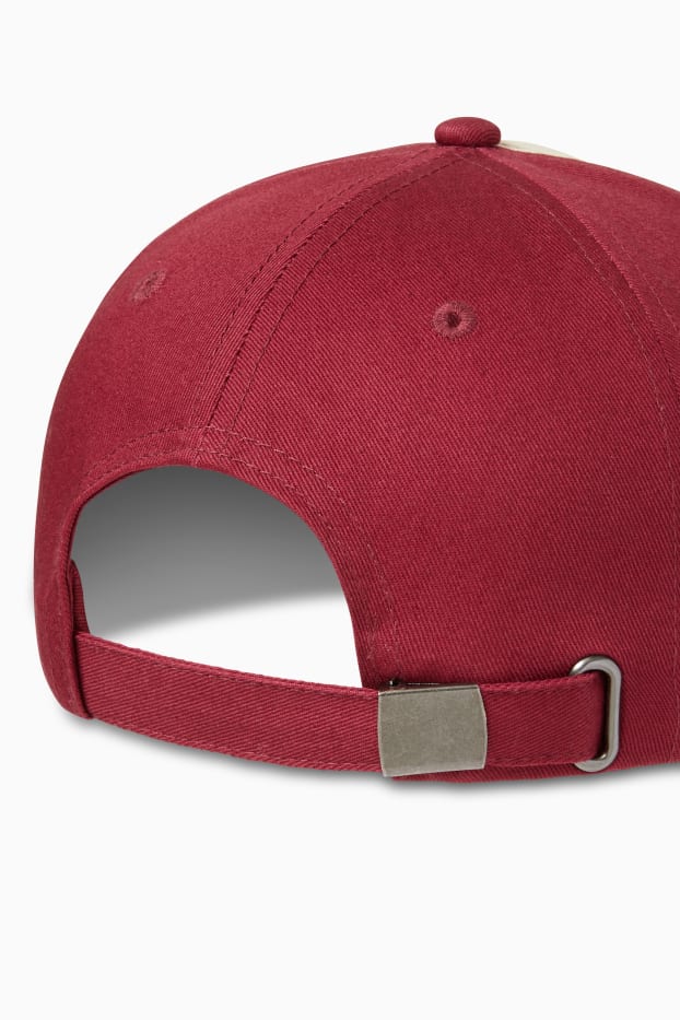 Men - Cap - dark red