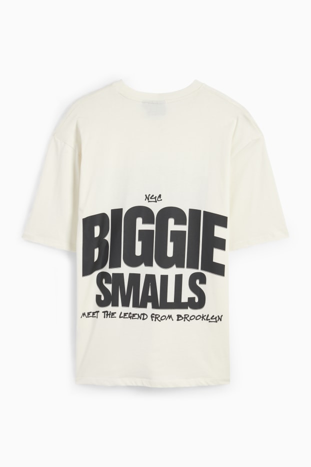 Home - Samarreta de màniga curta oversized - The Notorious B.I.G. - blanc trencat
