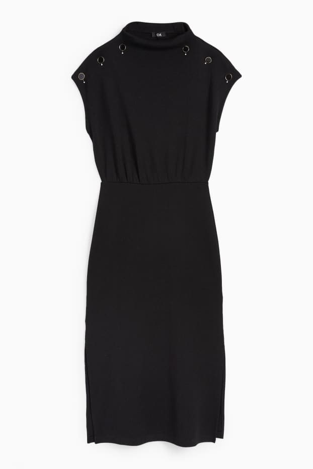 Femmes - Robe de maille - noir