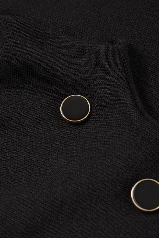 Femmes - Robe de maille - noir