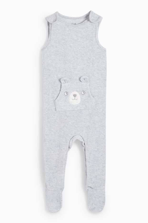 Nadó nen - Osset - conjunt de pijama d’una peça - 2 peces - gris clar