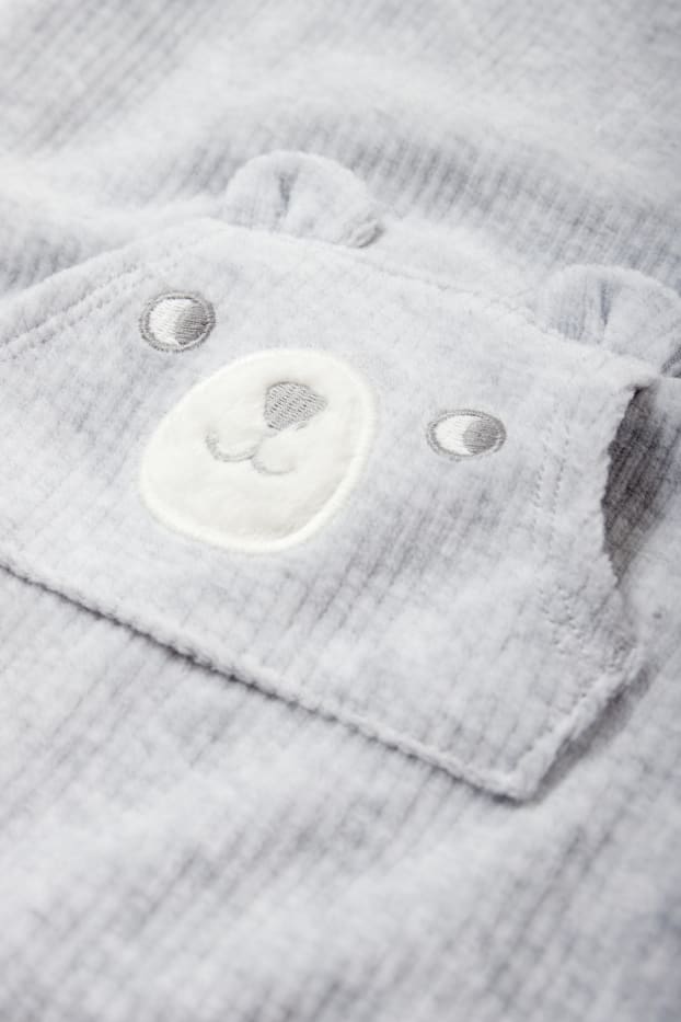 Nadó nen - Osset - conjunt de pijama d’una peça - 2 peces - gris clar
