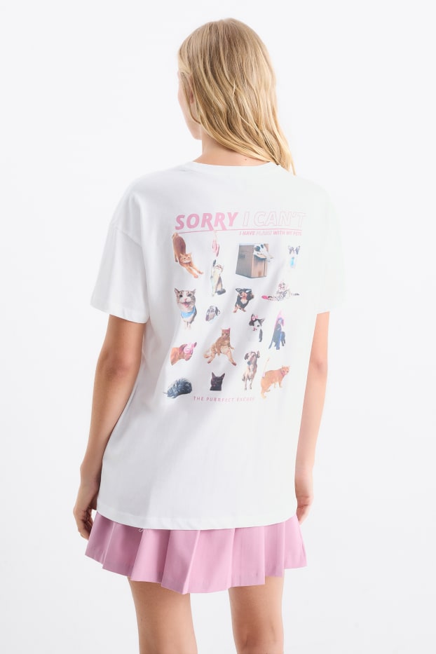 Women - T-shirt - cremewhite
