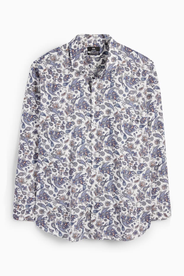 Home - Camisa - regular fit - cutaway - fàcil de planxar - blanc
