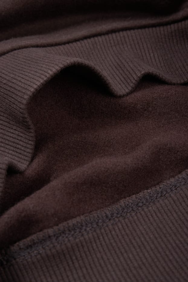 Kinderen: jongens - Hoodie - donkerbruin