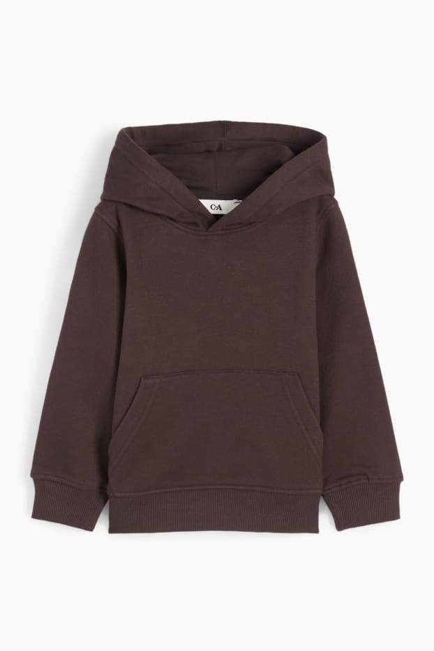 Kinderen: jongens - Hoodie - donkerbruin