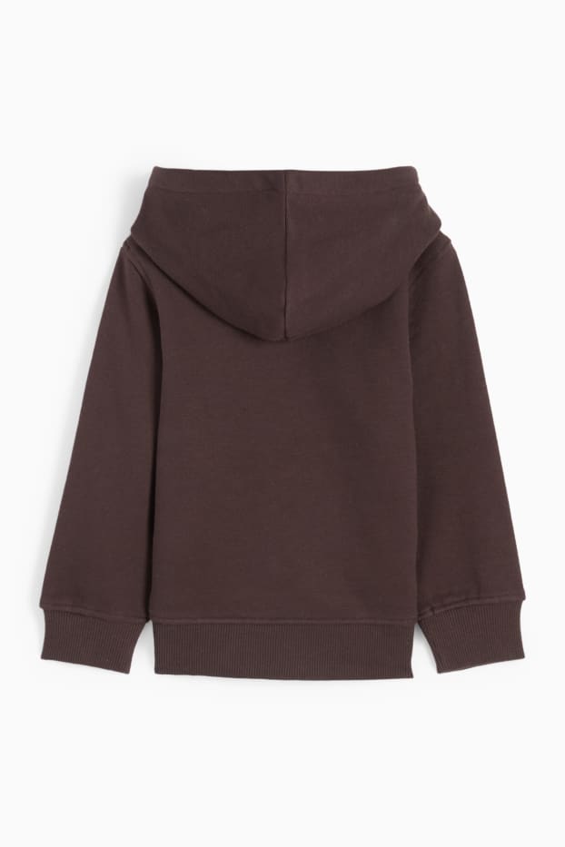 Kinderen: jongens - Hoodie - donkerbruin