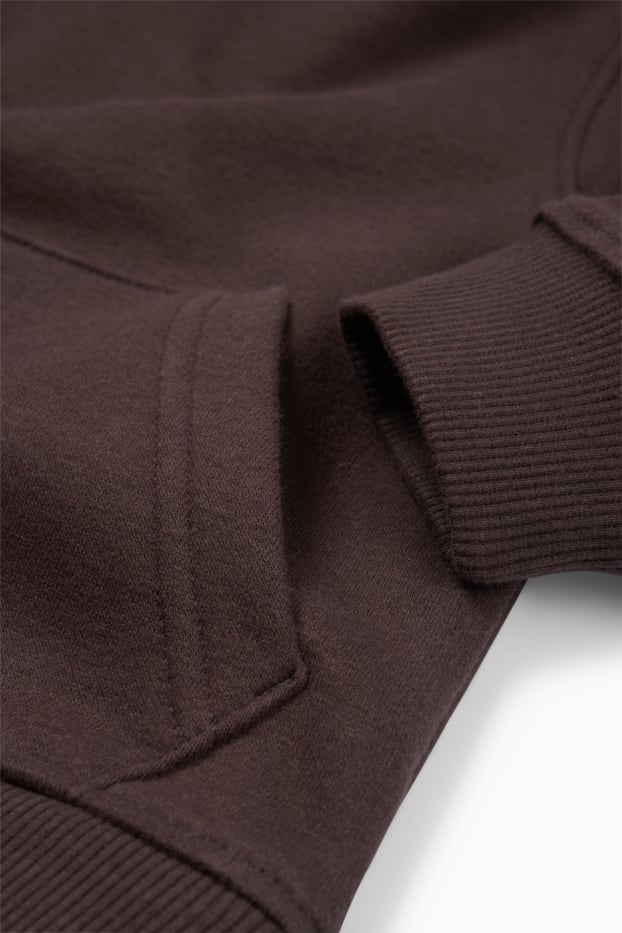Kinderen: jongens - Hoodie - donkerbruin