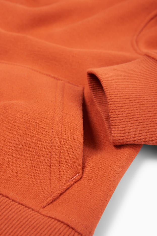 Kinderen: jongens - Hoodie - donker oranje