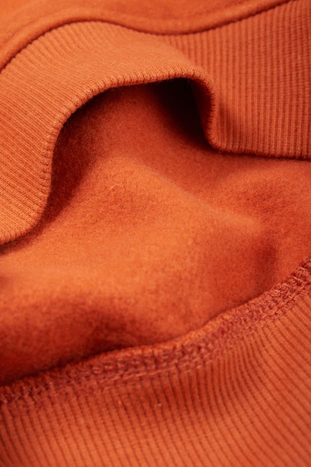 Kinderen: jongens - Hoodie - donker oranje