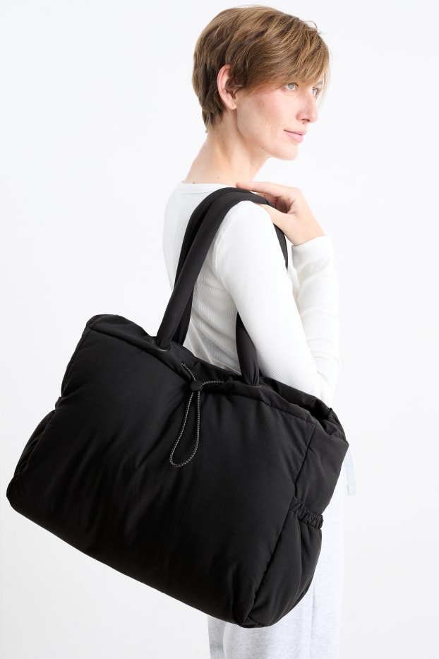 Dámské - Kabelka shopper - černá