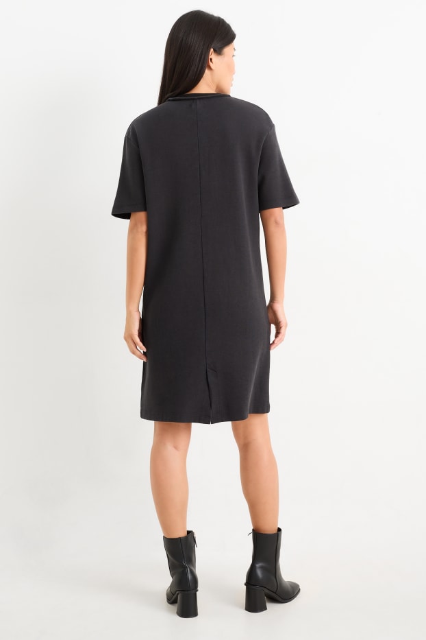 Donna - Vestito a t-shirt - nero