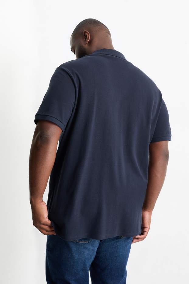 Bărbați - Tricou polo - albastru închis