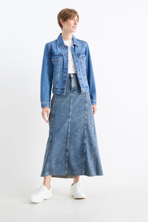 Damen - Jeansrock - jeansblau