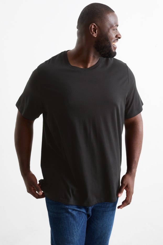 Hommes - Lot de 5 - T-shirts - noir