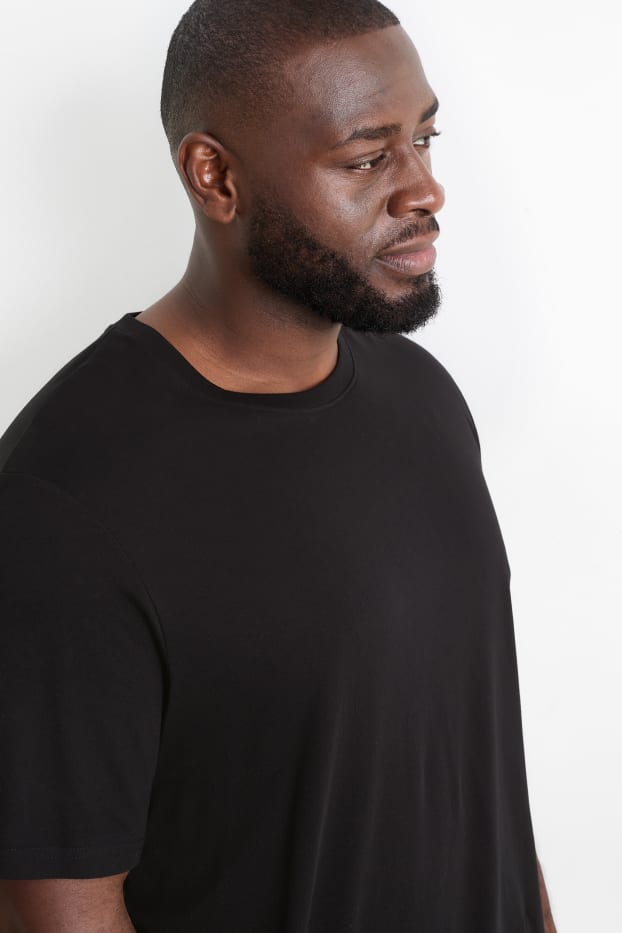 Hommes - Lot de 5 - T-shirts - noir