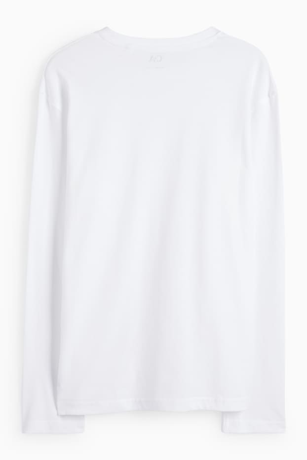 Kinder Jungen - Langarmshirt - weiß