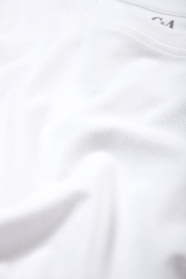 Kinder Jungen - Langarmshirt - weiß