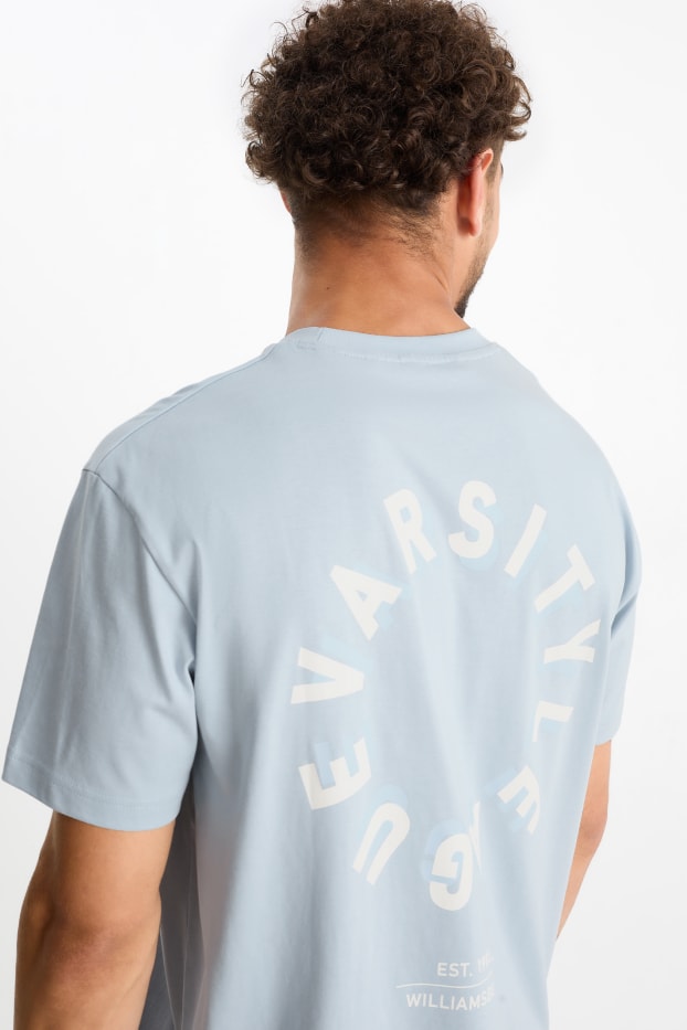 Uomo - T-shirt - azzurro