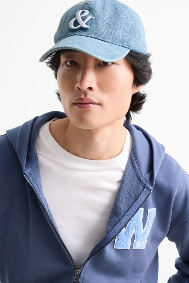 Men - Denim cap - denim-light blue