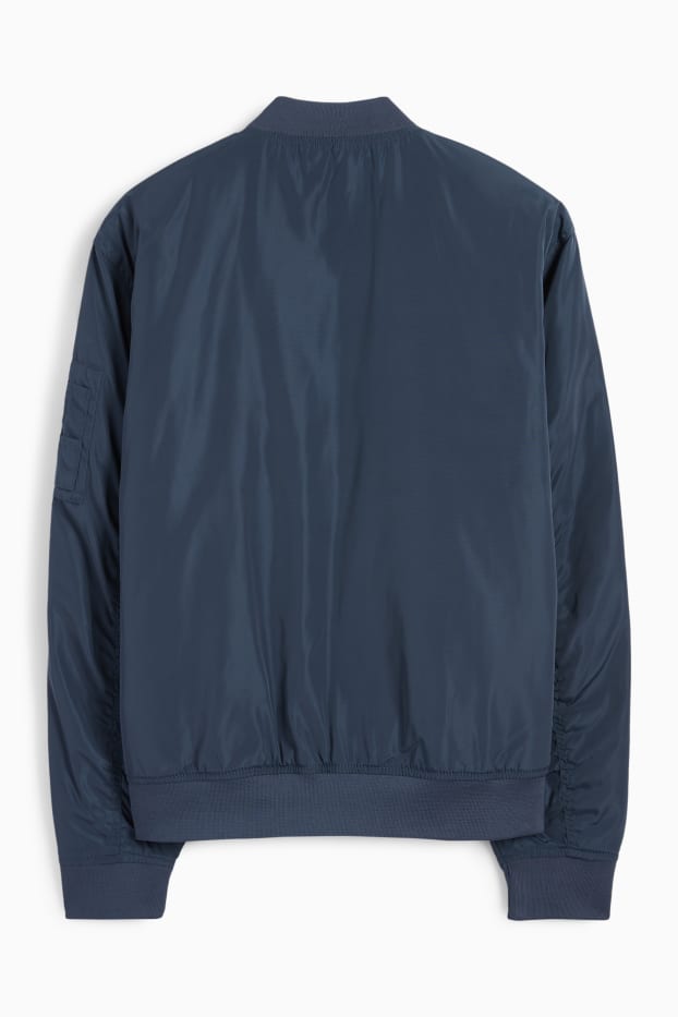 Home - Jaqueta bomber - blau fosc