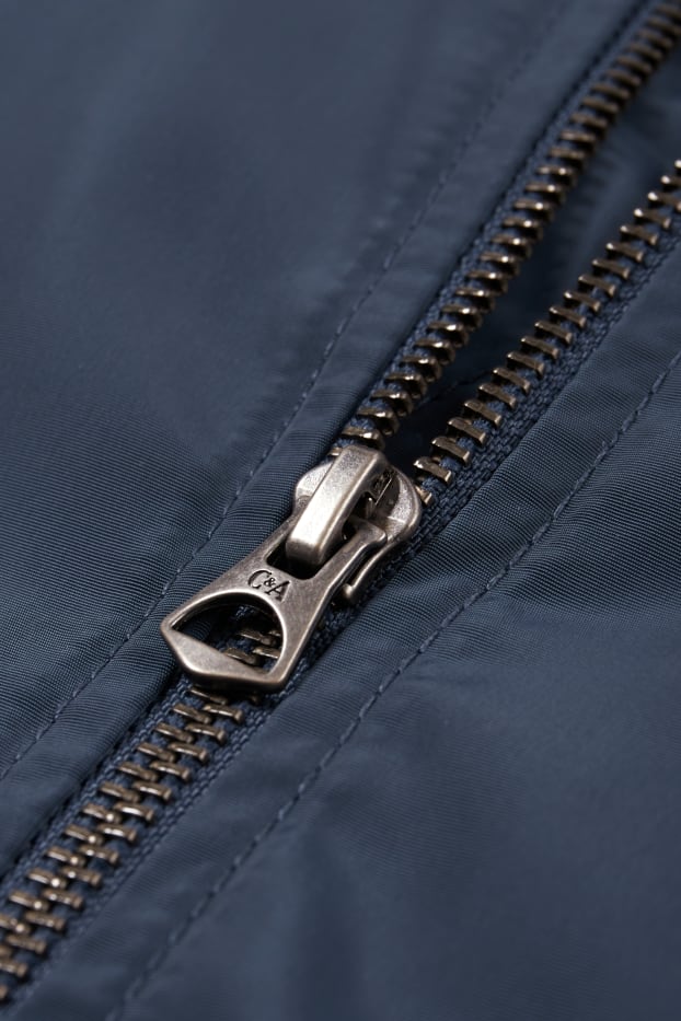 Home - Jaqueta bomber - blau fosc