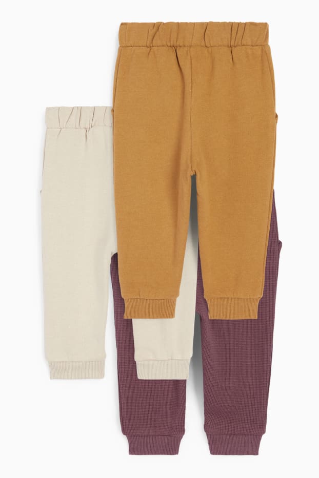 Neonati - Confezione da 3 - pantaloni sportivi neonati - kaki