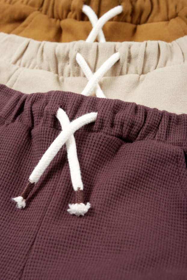 Neonati - Confezione da 3 - pantaloni sportivi neonati - kaki