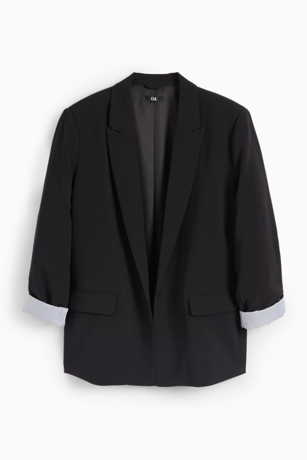 Femmes - Blazer - relaxed fit - noir