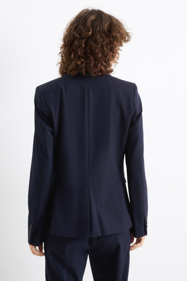 Women - Business blazer - regular fit - dark blue