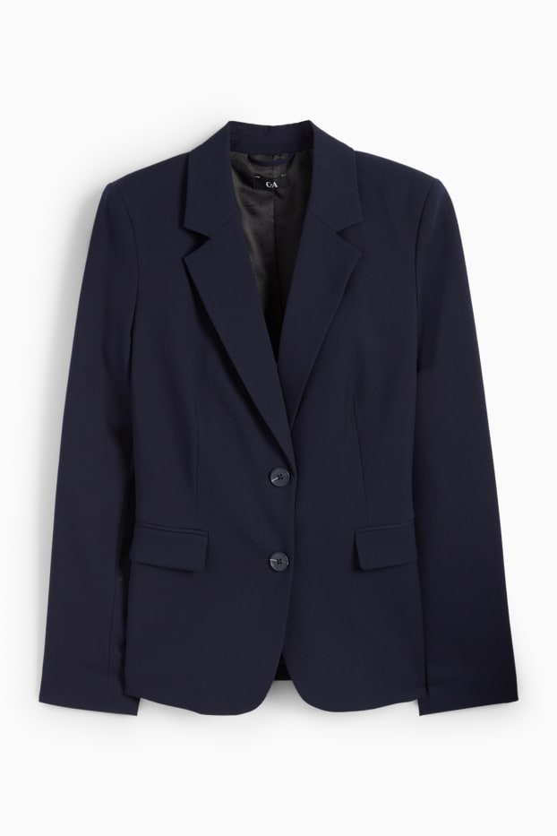 Women - Business blazer - regular fit - dark blue