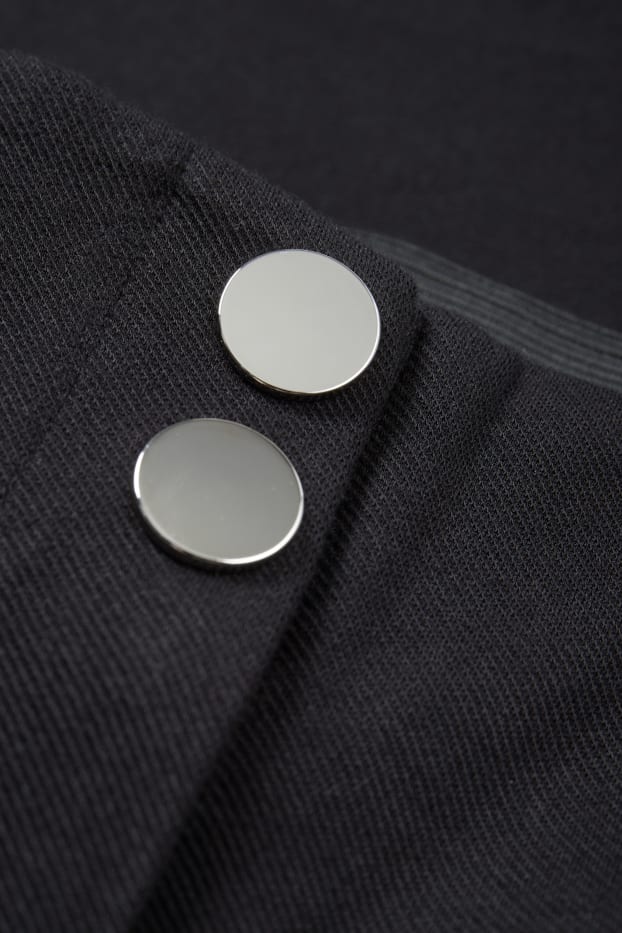 Femei - Pantaloni de stofă - talie înaltă - slim fit - negru