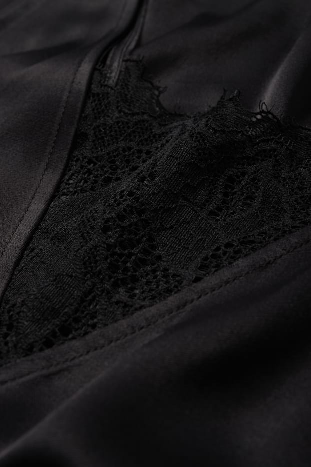 Damen - Blusentop - schwarz